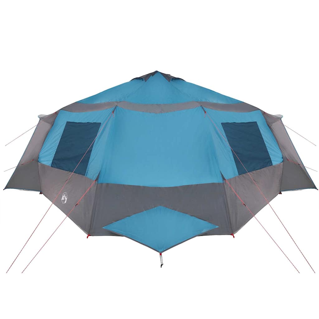 Cabin Tent 12-Person with Roof Blue and Grey 500 x 500 x 294 cm