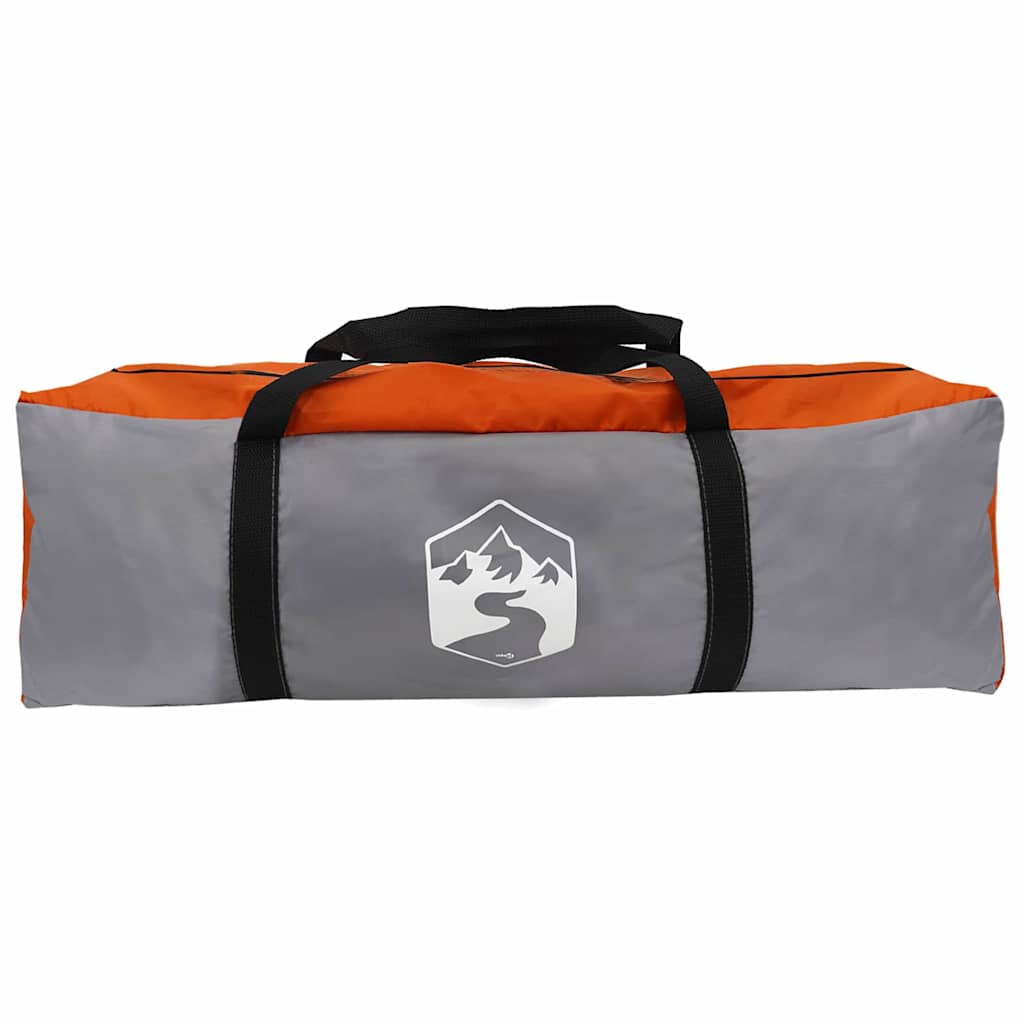 Cabin Tent 12-Person Grey and Orange 500 x 500 x 294 cm