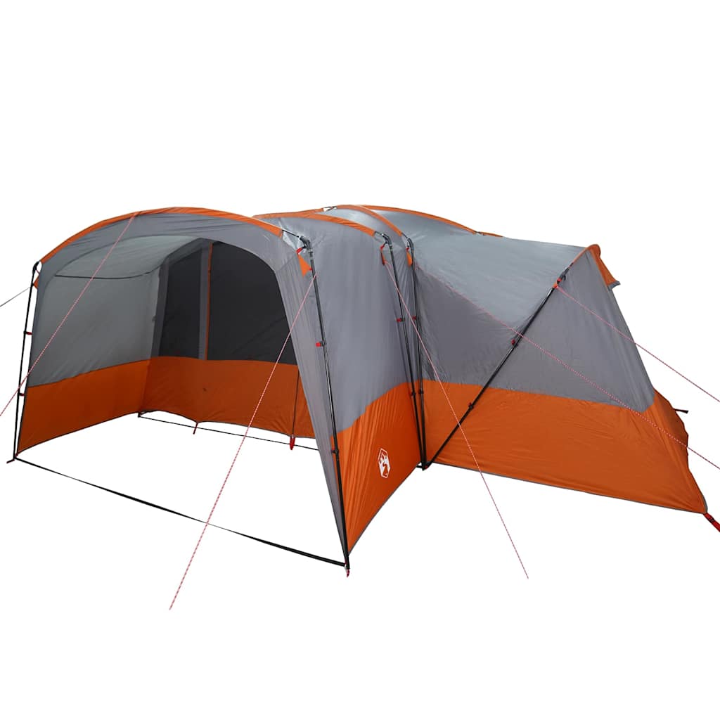 Family Tent 12-Person Grey and Orange 760 x 645 x 230 cm