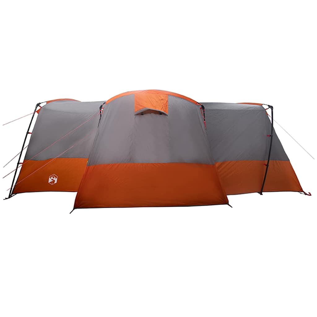 Family Tent 12-Person Grey and Orange 760 x 645 x 230 cm