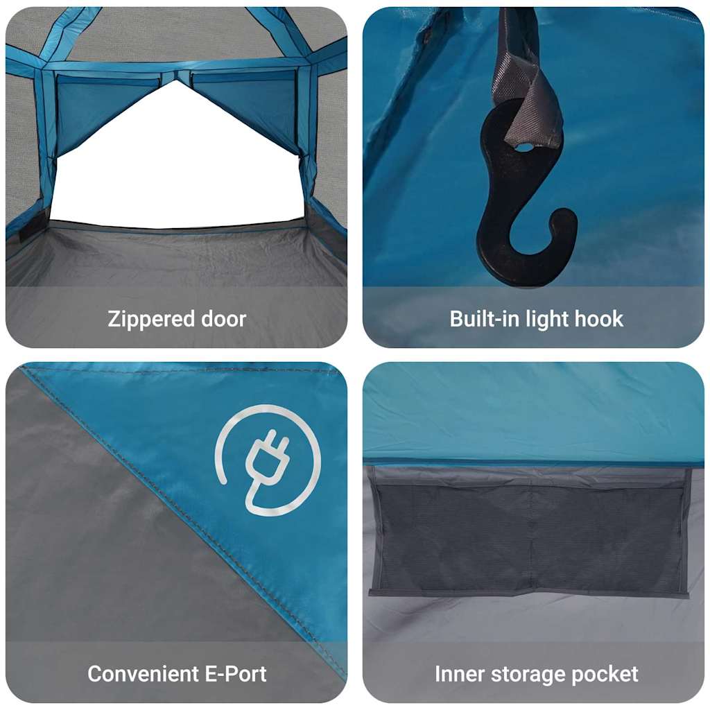 Inner Tent 7-Person 7-Person 300 x 300x 250 cm Blue and Grey