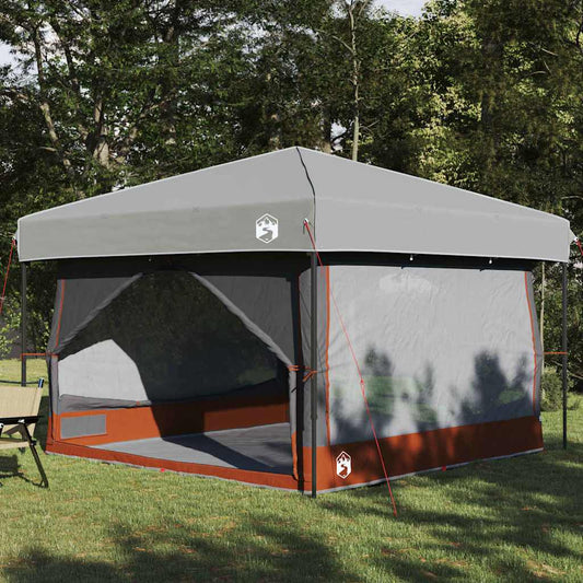 Inner Tent 7-Person with Roof Grey and Orange 300 x 300x 250 cm