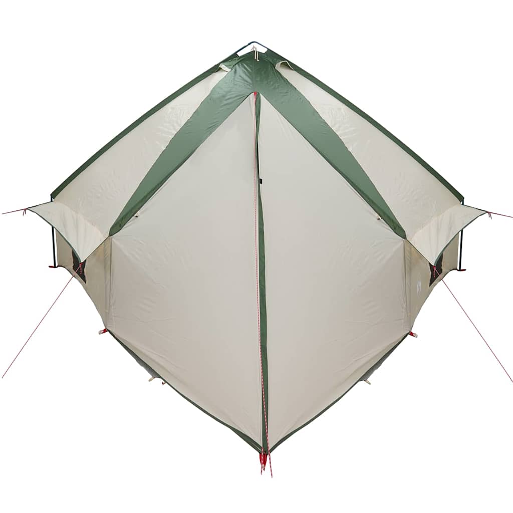 Teepee Tent 10-Person Green and White 567 x 470 x 242 cm