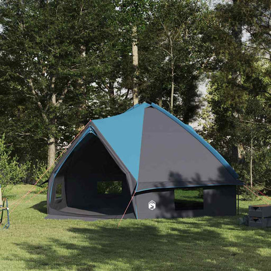 Teepee Tent 10-Person Blue and Grey 567 x 470 x 242 cm