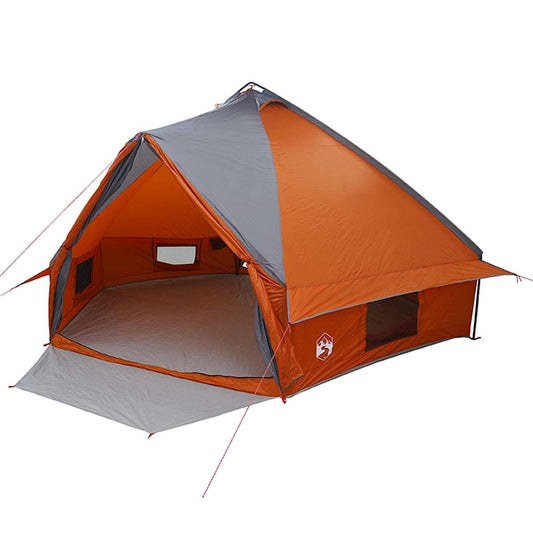 Teepee Tent 10-Person 10-Person Grey and Orange