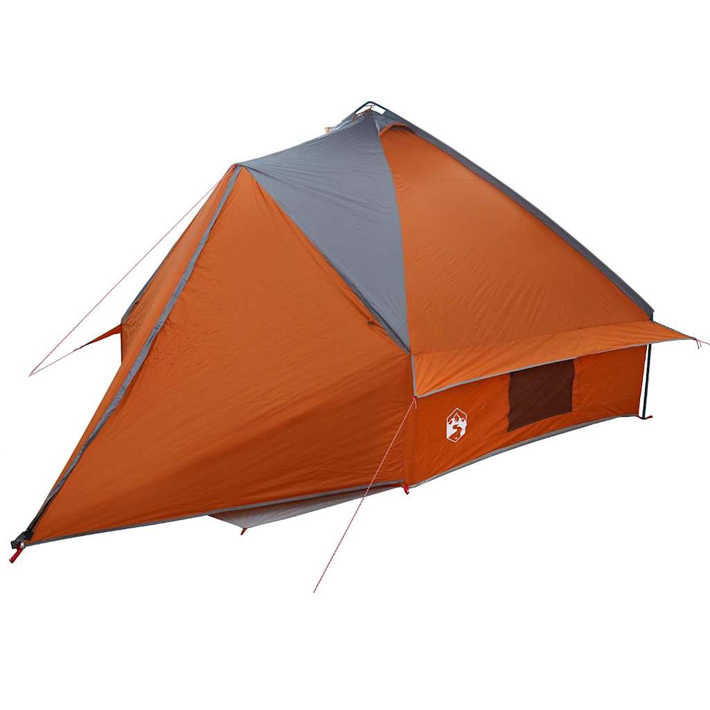 Teepee Tent 10-Person Grey and Orange 567 x 470 x 242 cm