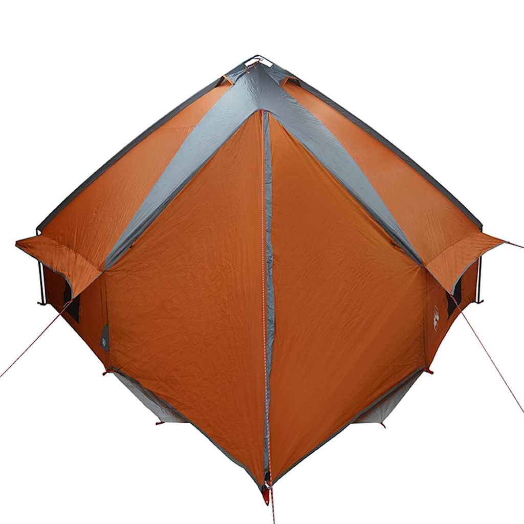 Teepee Tent 10-Person Grey and Orange 567 x 470 x 242 cm