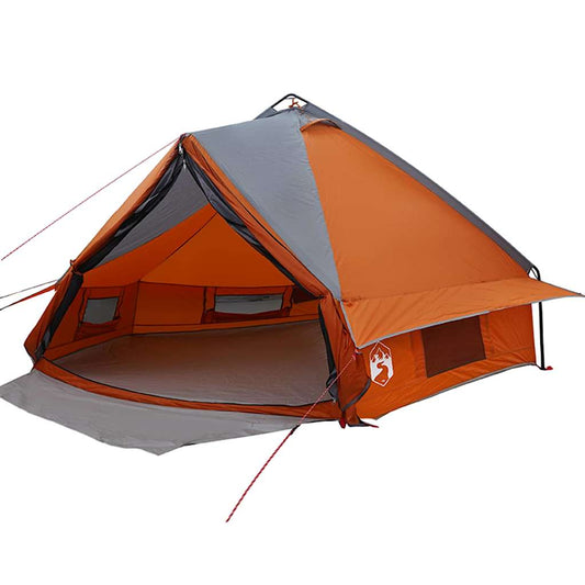 Teepee Tent 8-Person 8-Person Grey and Orange
