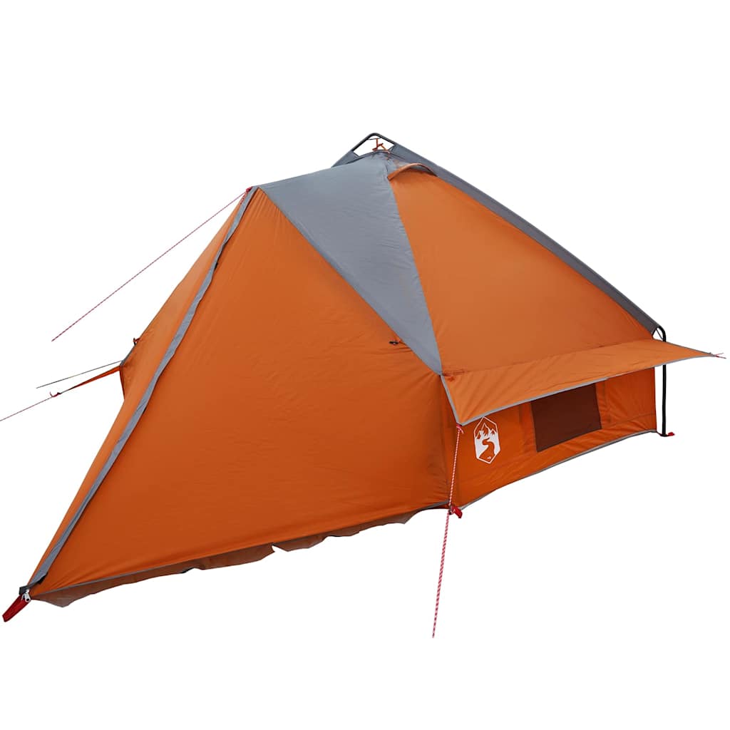 Teepee Tent 6-Person Grey and Orange 431 x 366 x 185 cm