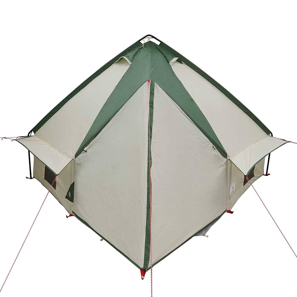 Teepee Tent 4-Person Green and Grey 388 x 320 x 169 cm
