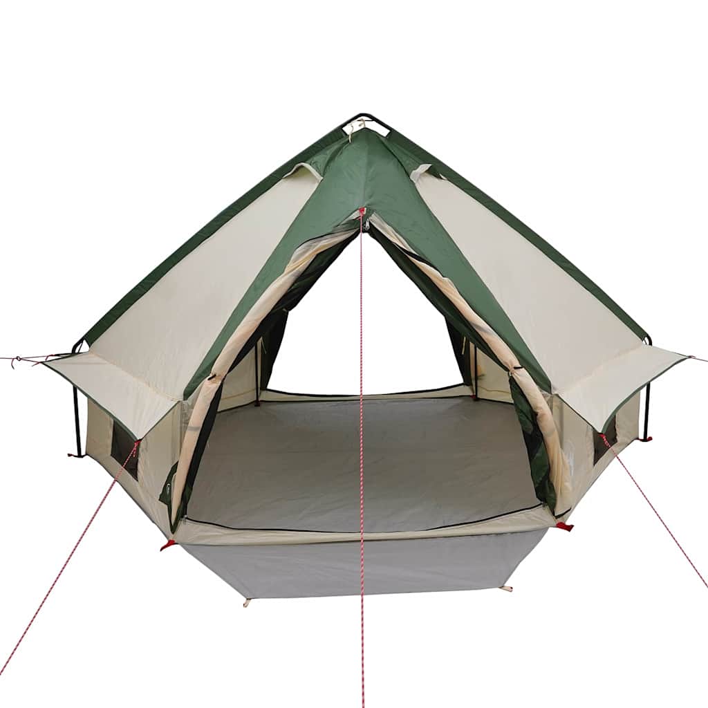 Teepee Tent 4-Person Green and Grey 388 x 320 x 169 cm