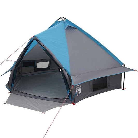 Teepee Tent 4-Person 4-Person Blue and Grey