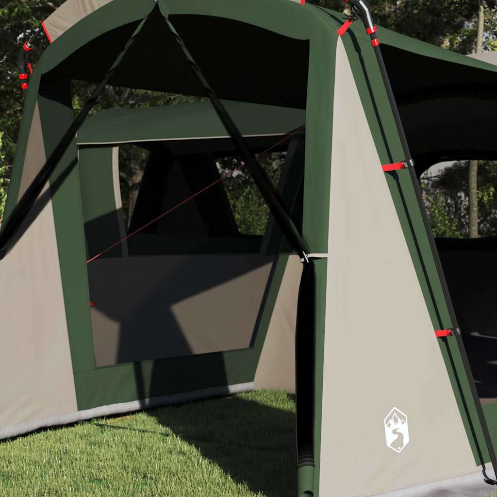 Family Tent 20-Person Green and White 745 x 700 x 217 cm