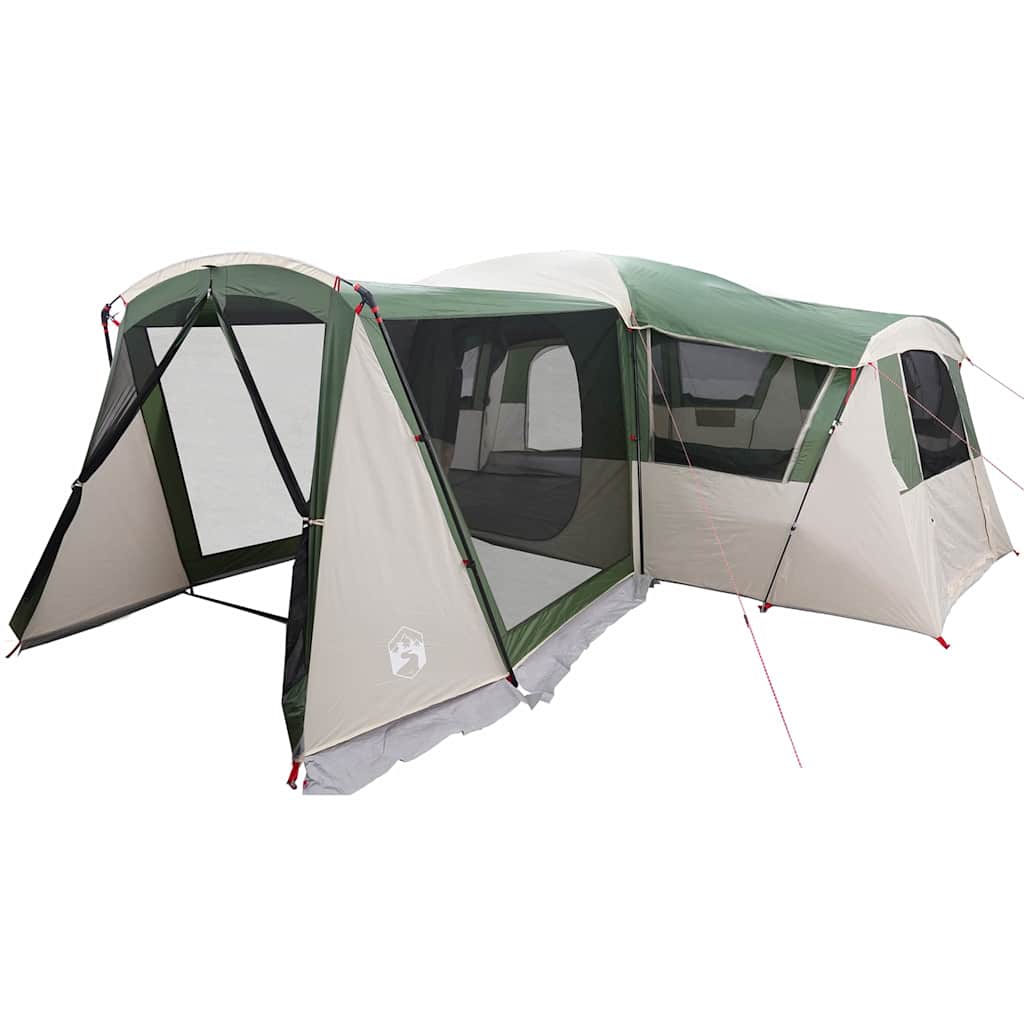 Family Tent 20-Person Green and White 745 x 700 x 217 cm