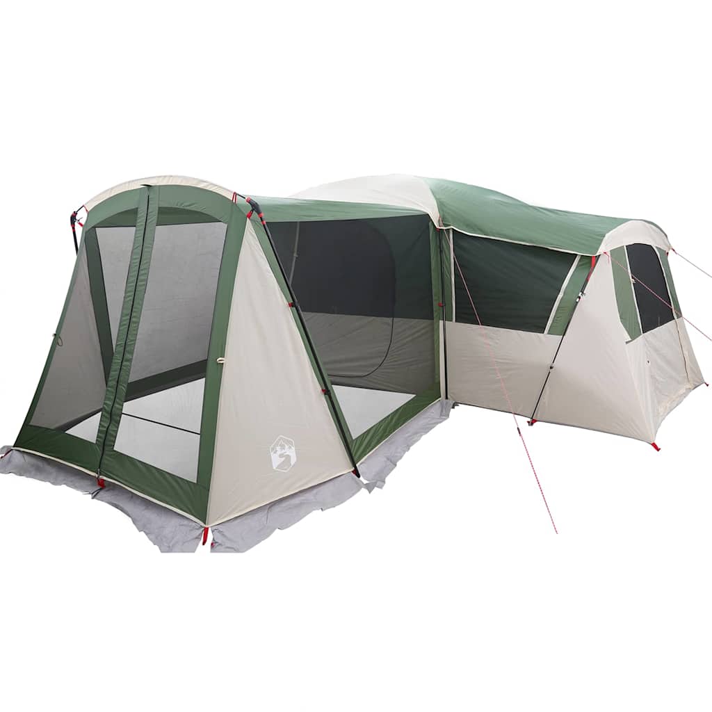 Family Tent 20-Person Green and White 745 x 700 x 217 cm