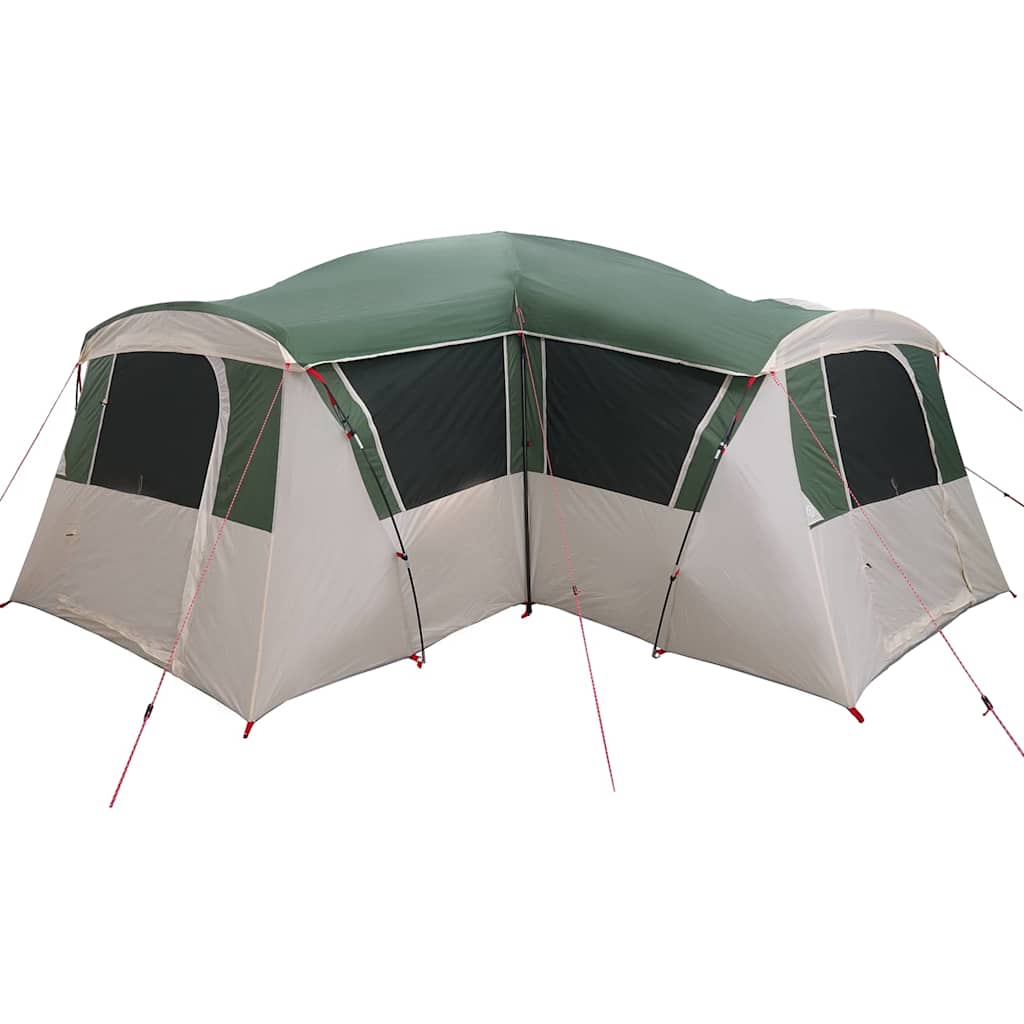 Family Tent 20-Person Green and White 745 x 700 x 217 cm