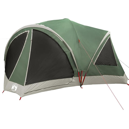 Family Tent 10-Person Green and Grey 460 x 430 x 214 cm