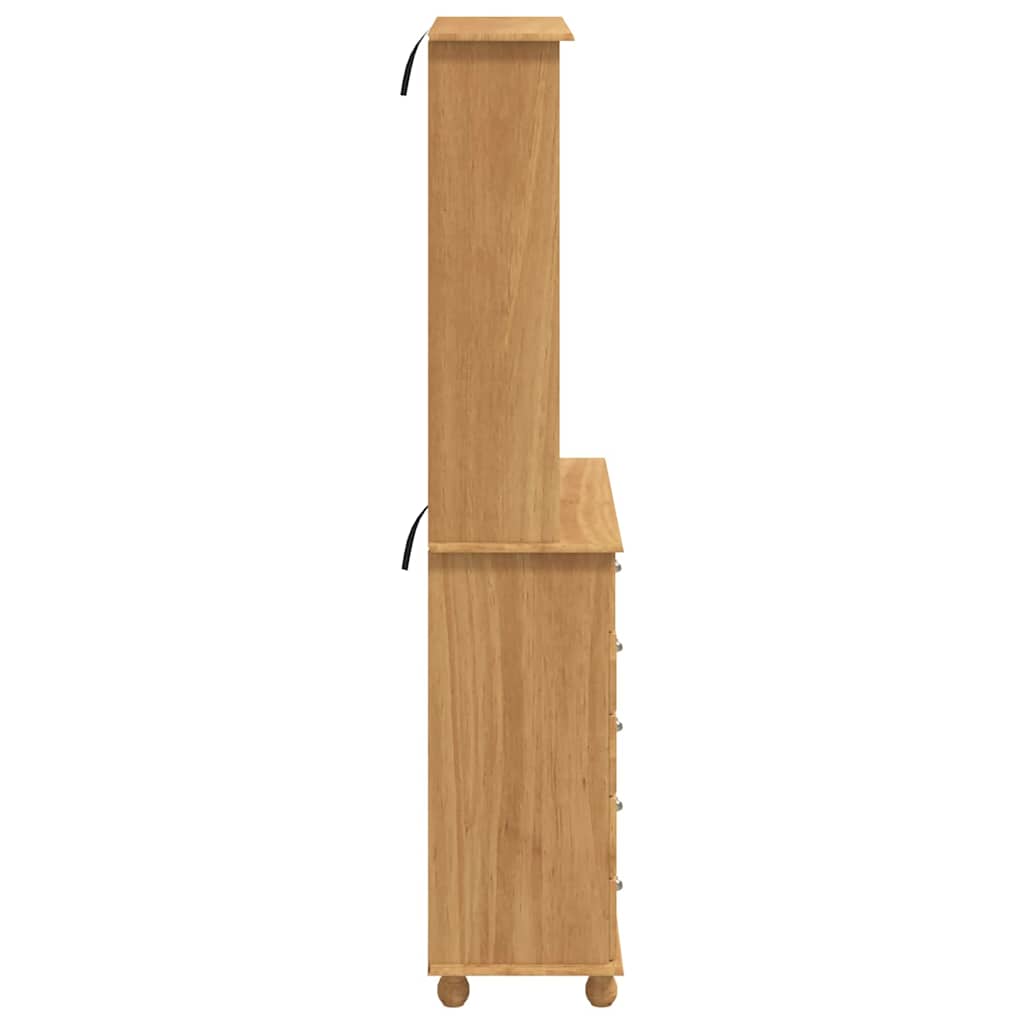 Hutch ASKIM Honey Wax 91 x 40 x 200.5 cm Solid Pine Wood