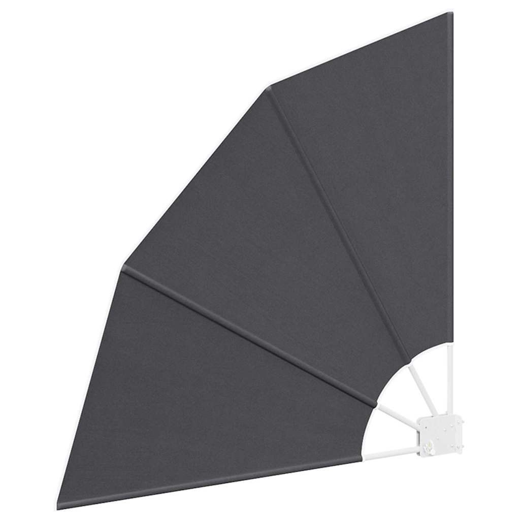 Balcony Privacy Screen 115 x 115 cm Polyester Black