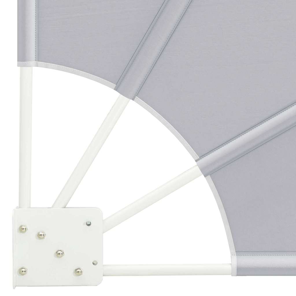 Balcony Privacy Screen 115 x 115 cm Polyester Grey