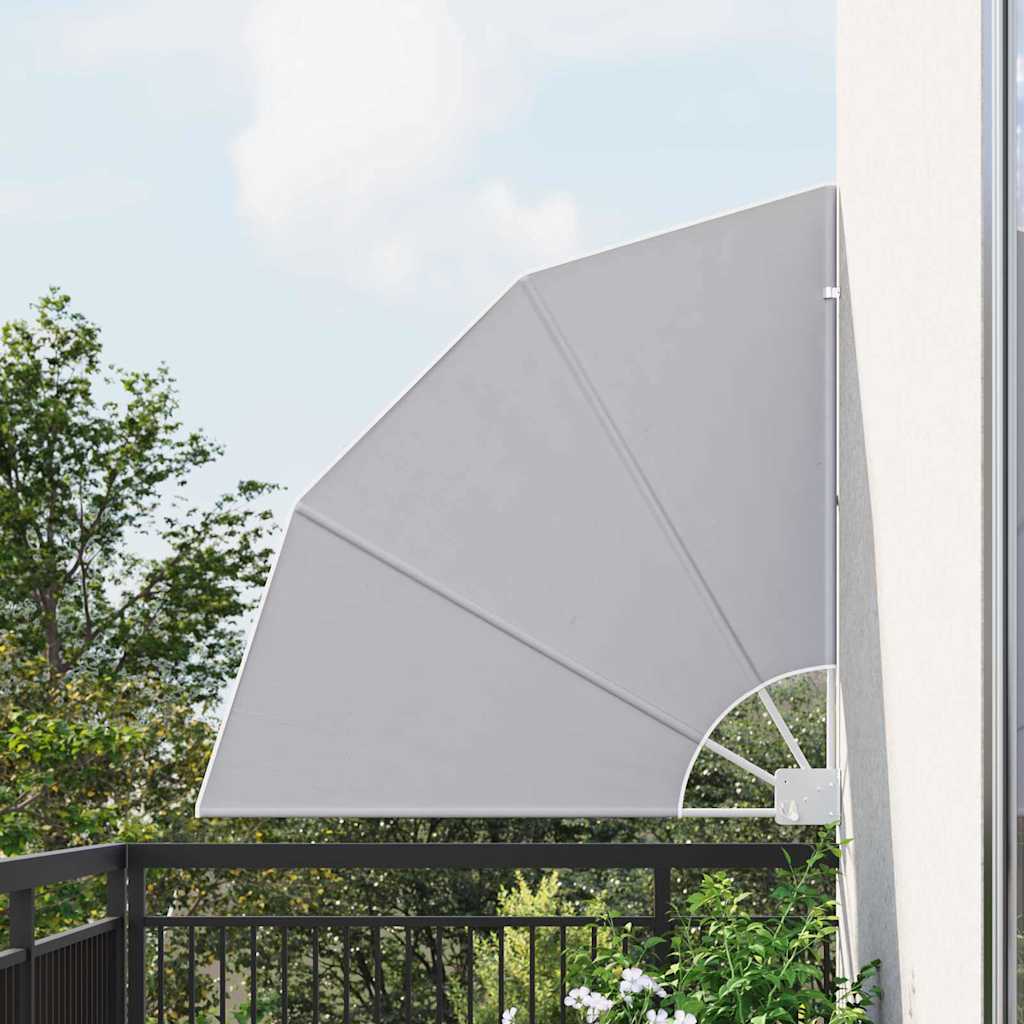 Balcony Privacy Screen 115 x 115 cm Polyester Grey
