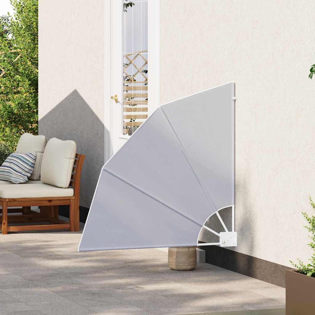 Balcony Privacy Screen 115 x 115 cm Polyester Grey