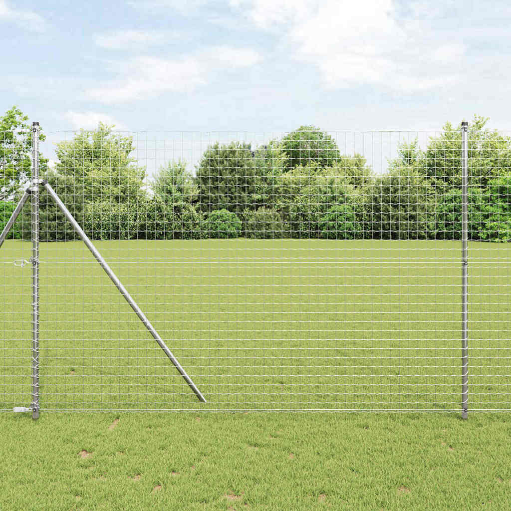 Fence Post 7 pcs Silver Steel