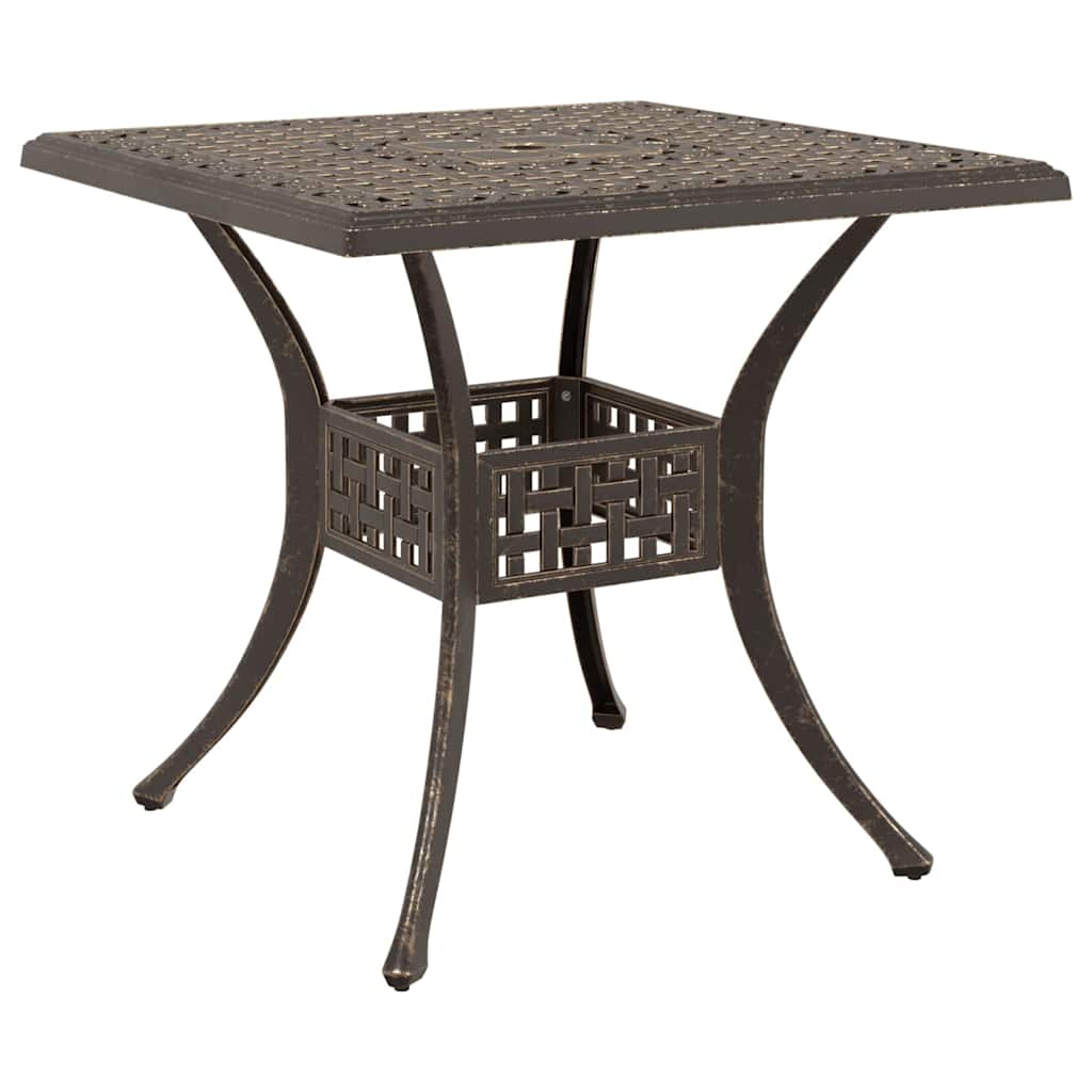 Garden Table Set 3 pcs Bronze Cast Aluminium