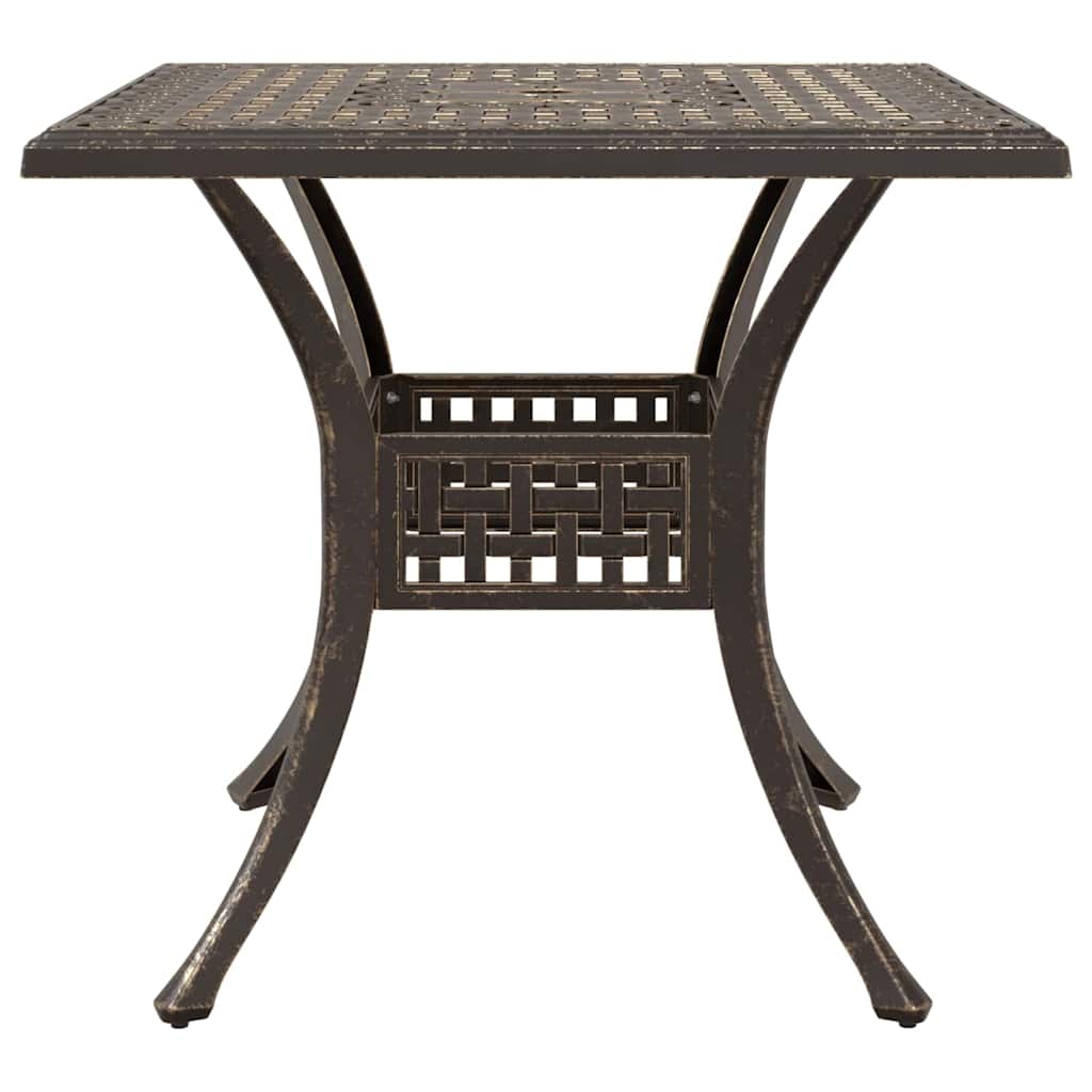 Garden Table Set 3 pcs Bronze Cast Aluminium