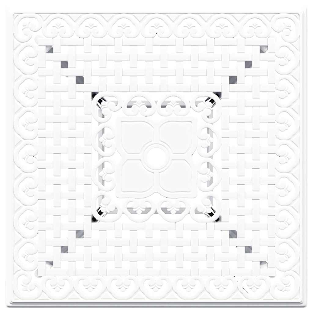 Garden Table Set 5 pcs White Cast Aluminium