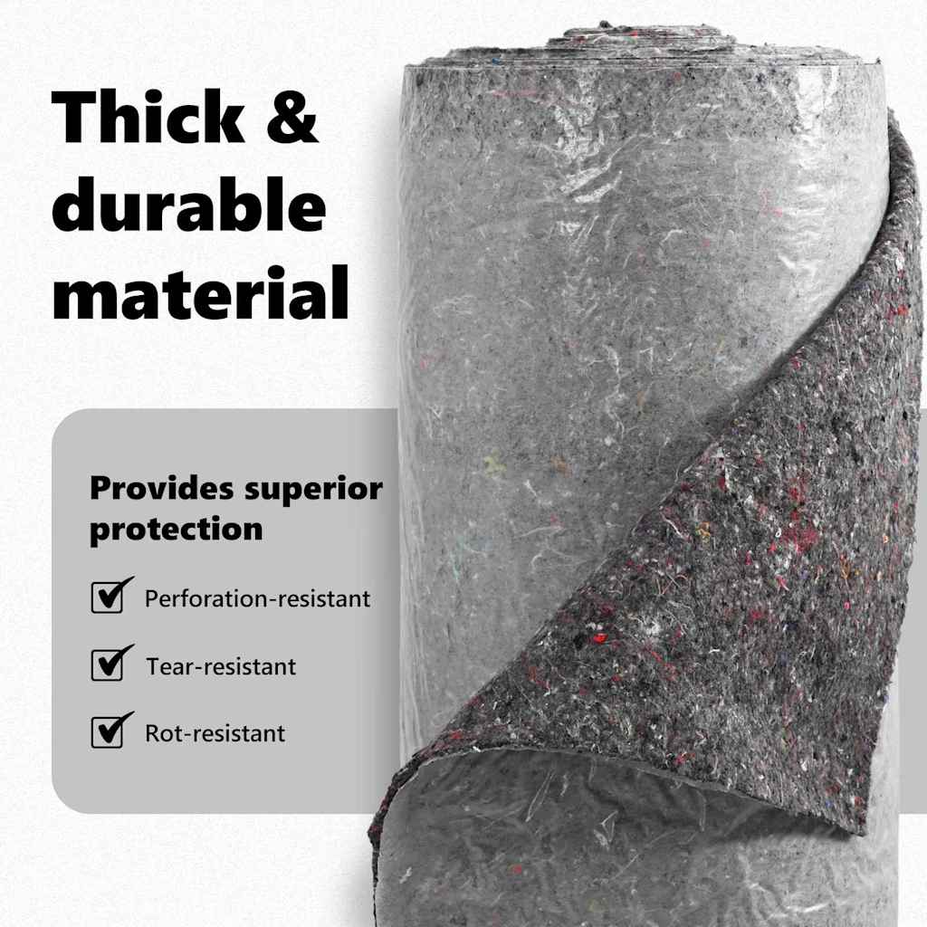 Pond Fleece Folding Grey 1 x 10 m Polyester and Cotton