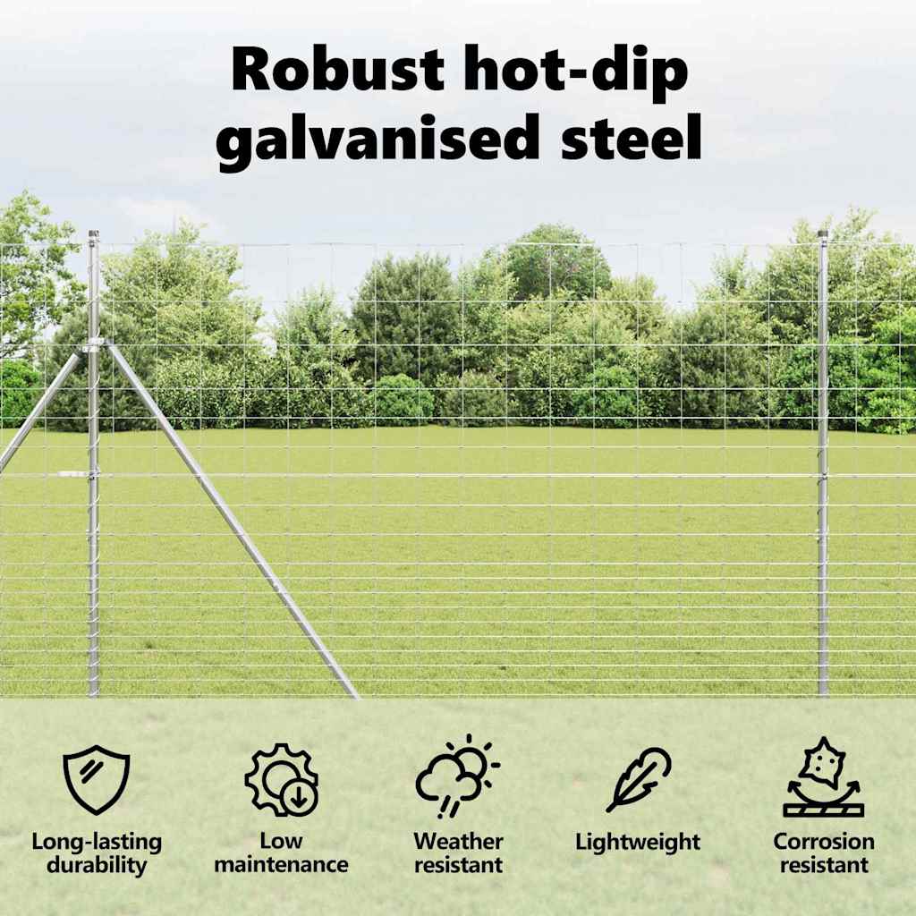 Wild Fence Hot Dip Galvanized 1000 x 160 x 0.18 cm Iron
