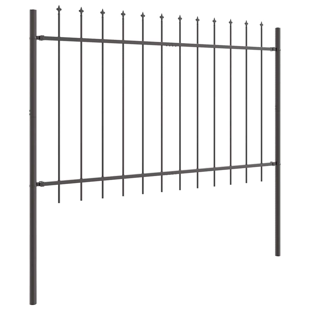 Garden Fence Woerden Grey 1.7 x 1 m Powder-coated Steel