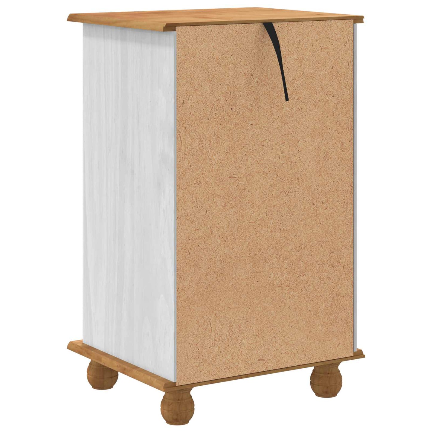 Chest of Drawer ASKIM White 45.8 x 40 x 79 cm Solid Pine Wood