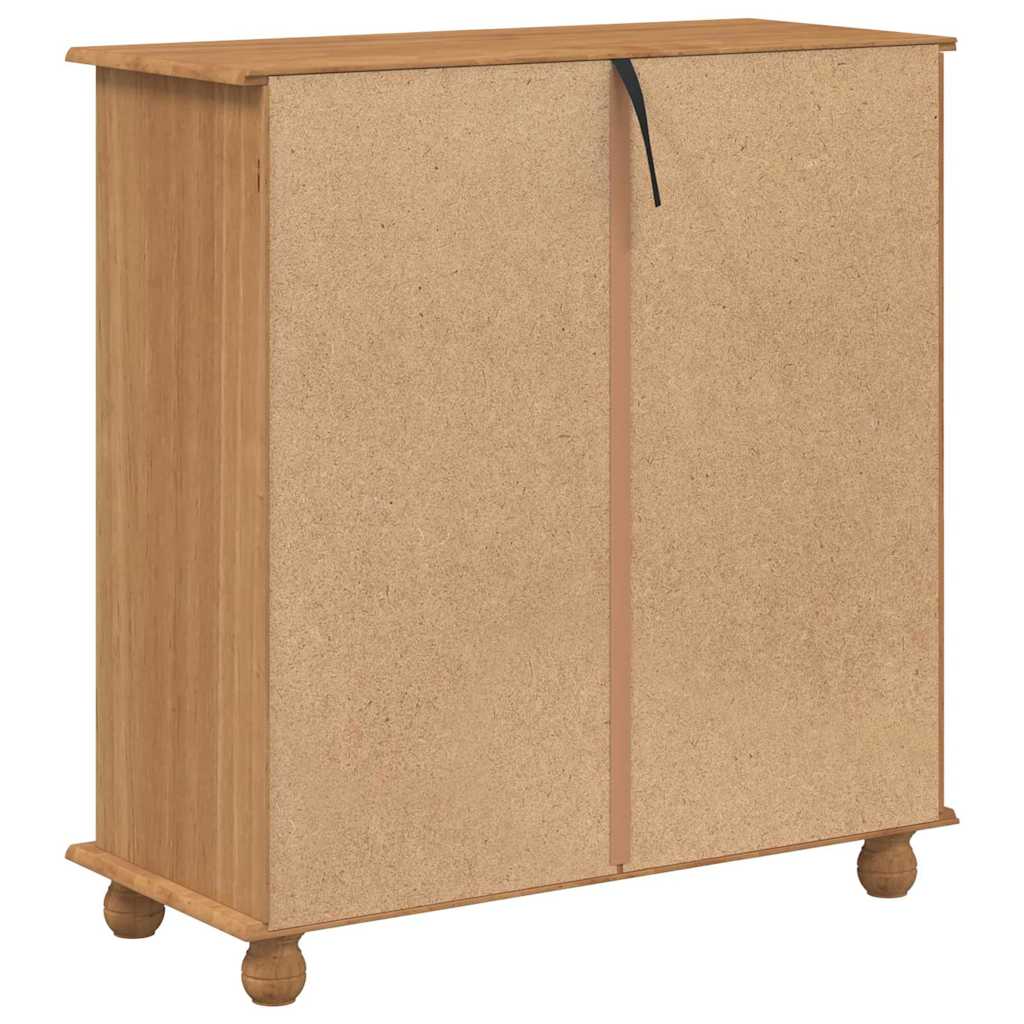 Chest of Drawer ASKIM Brown 91 x 40 x 95.5 cm Solid Pine Wood