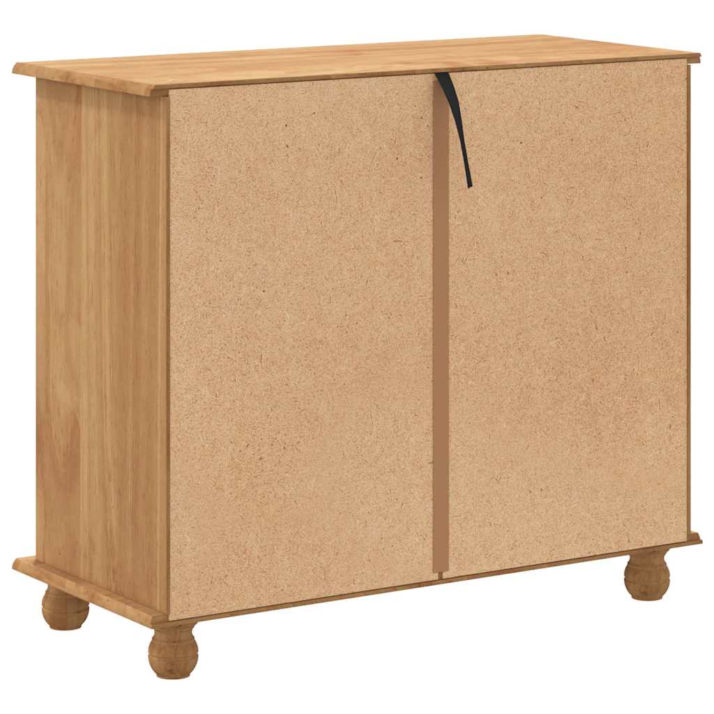 Chest of Drawer ASKIM Brown 91 x 40 x 79 cm Solid Pine Wood