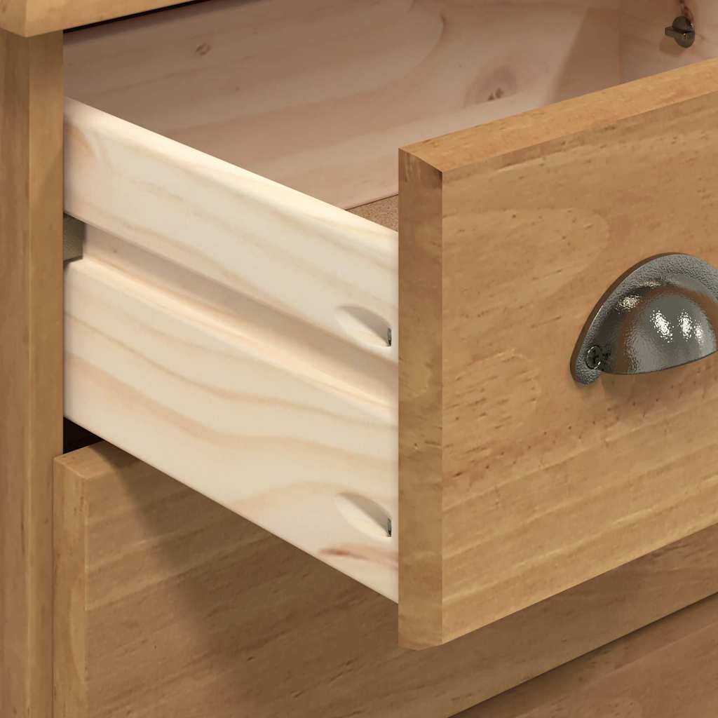 Chest of Drawer ASKIM Brown 79 x 40 x 133.5 cm Solid Pine Wood