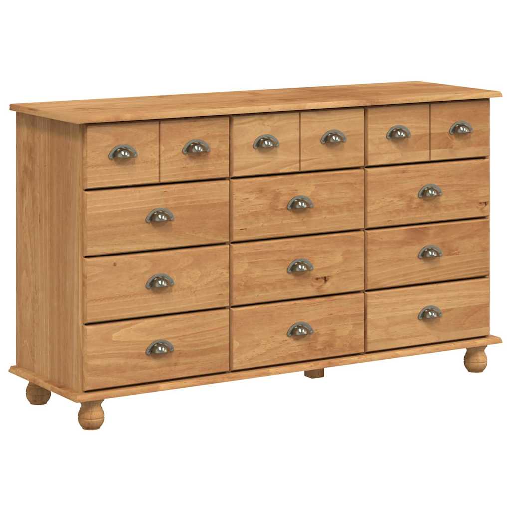 Chest of Drawer ASKIM Brown 79 x 40 x 133.5 cm Solid Pine Wood