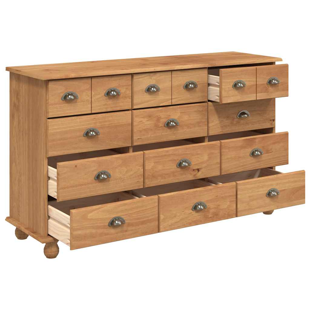 Chest of Drawer ASKIM Brown 79 x 40 x 133.5 cm Solid Pine Wood
