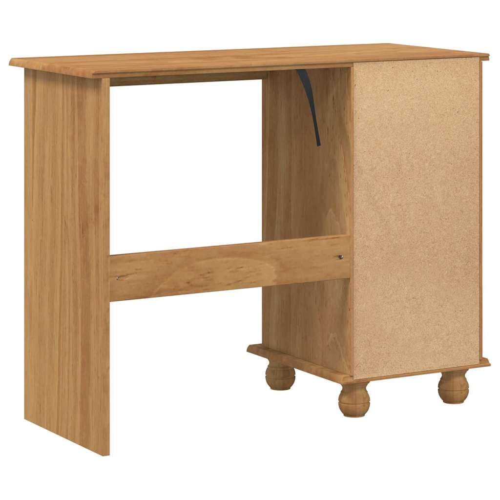 Writing Desk ASKIM Brown 95 x 40 x 75 cm Solid Pine Wood