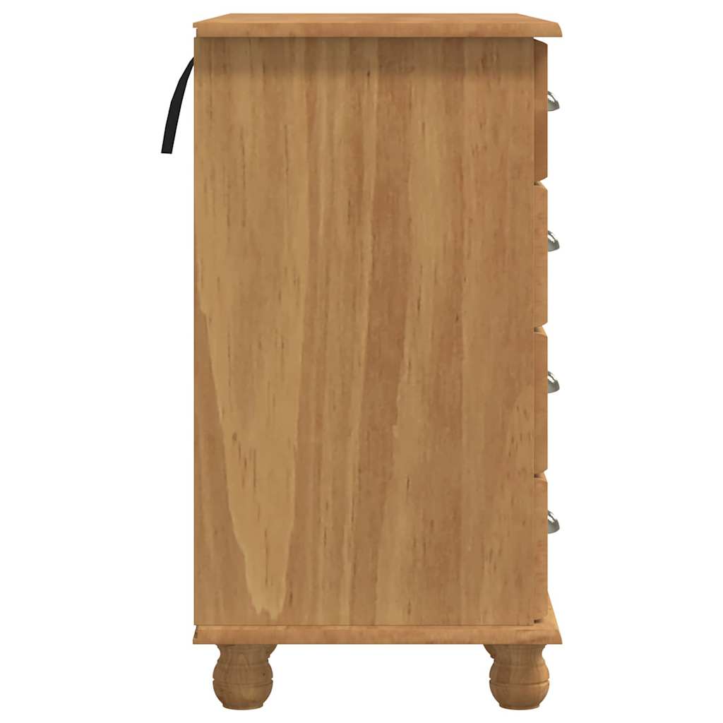 Writing Desk ASKIM Brown 95 x 40 x 75 cm Solid Pine Wood