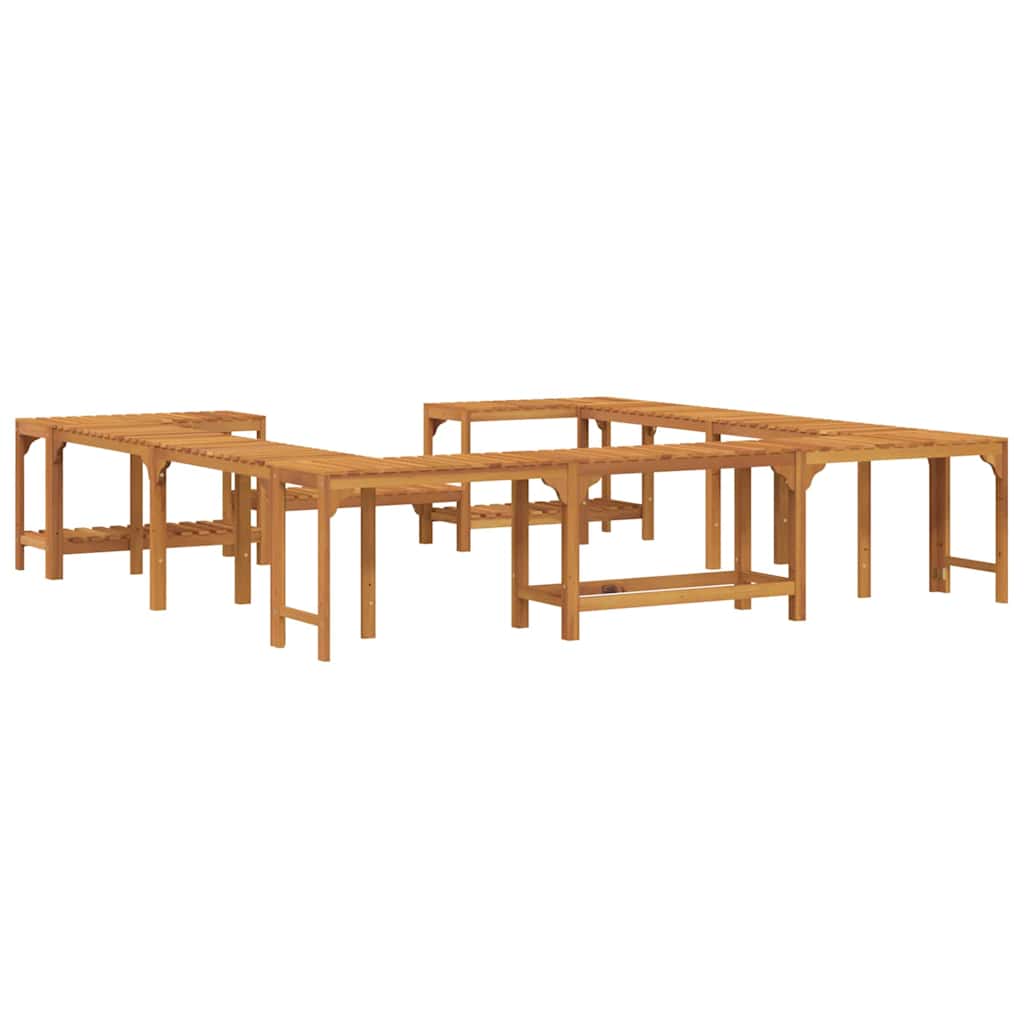 Hot Tub Surround Brown 255 x 255 x 55.5 cm Solid Acacia Wood