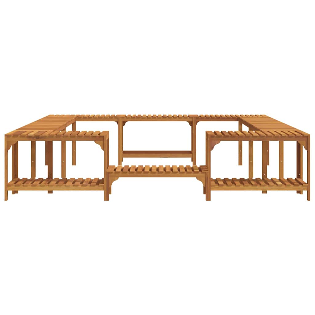 Hot Tub Surround Brown 255 x 255 x 55.5 cm Solid Acacia Wood