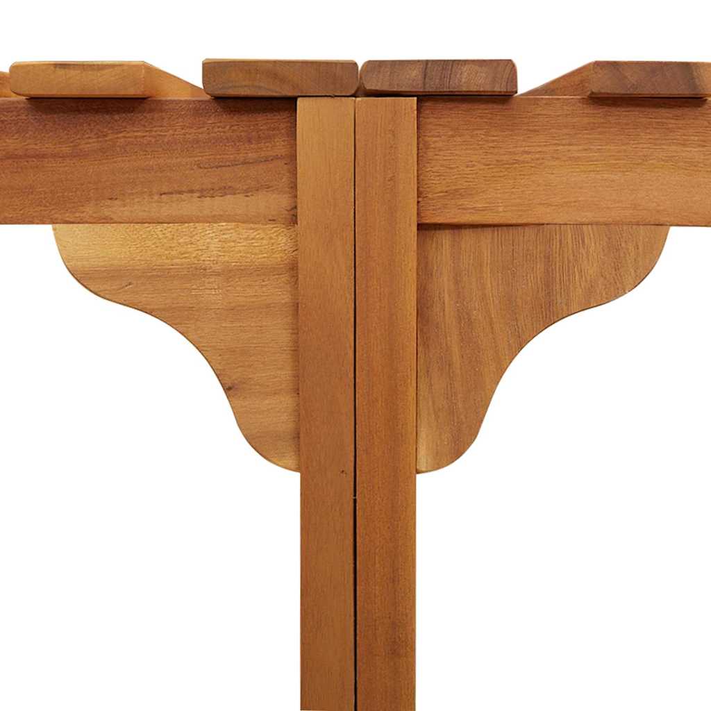 Hot Tub Surround Brown Ø275 x 55.5 cm Solid Acacia Wood