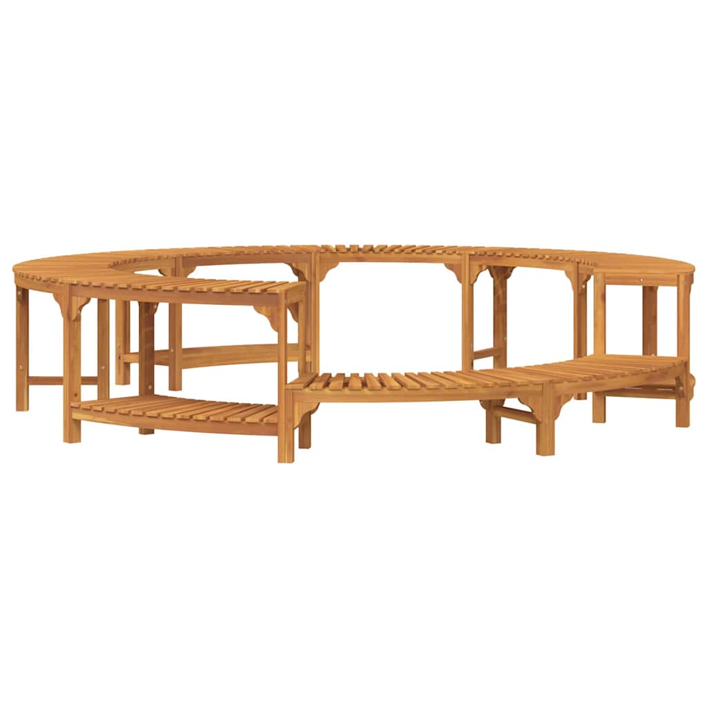 Hot Tub Surround Brown Ø275 x 55.5 cm Solid Acacia Wood