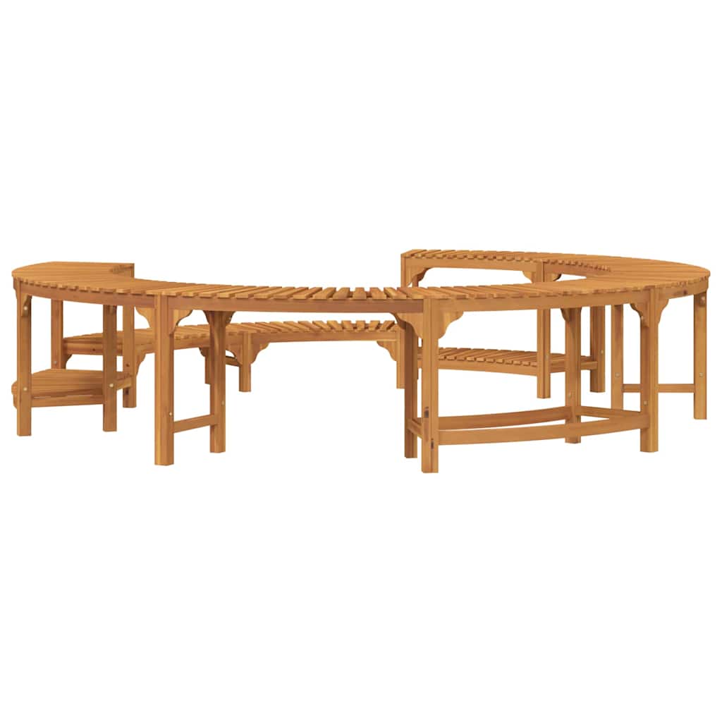 Hot Tub Surround Brown Ø275 x 55.5 cm Solid Acacia Wood