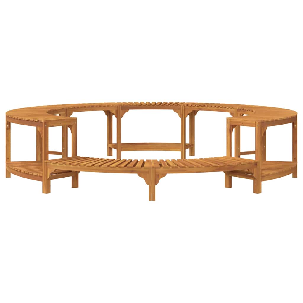 Hot Tub Surround Brown Ø275 x 55.5 cm Solid Acacia Wood