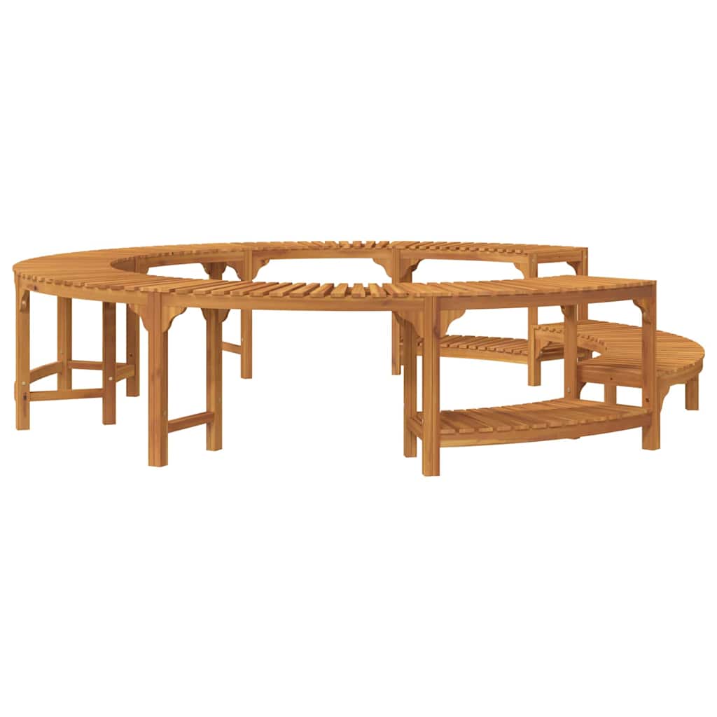 Hot Tub Surround Brown Ø275 x 55.5 cm Solid Acacia Wood