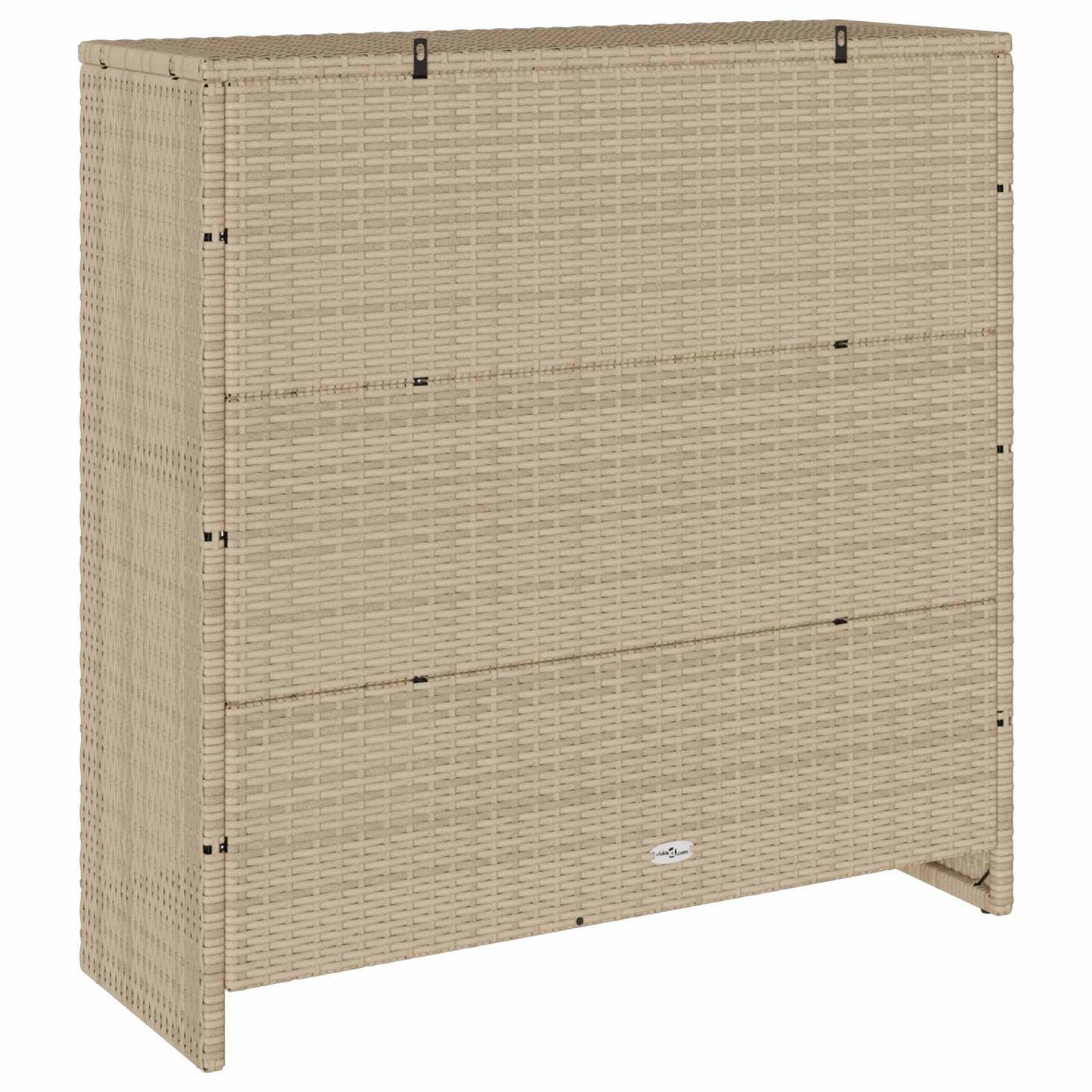 Storage Cabinet with Shelf Beige 100 x 36 x 102 cm Rattan