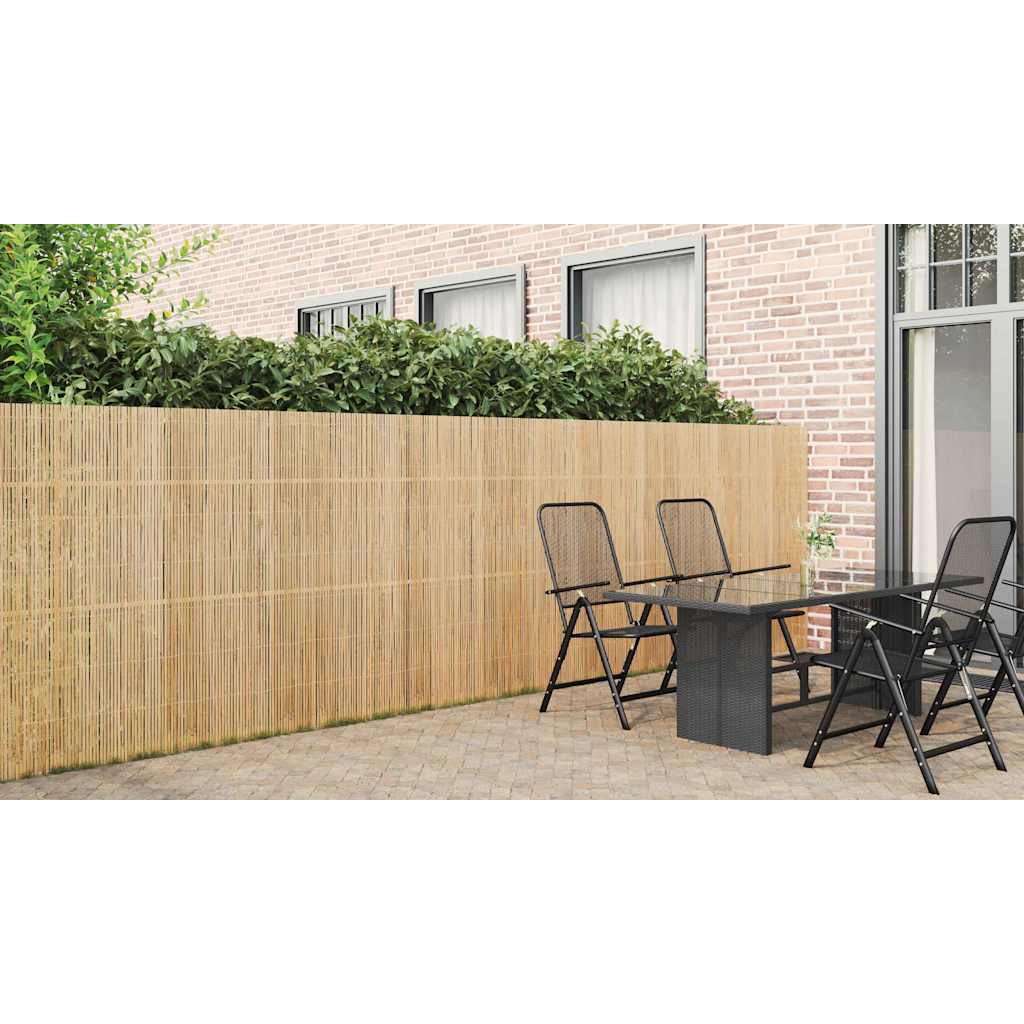 Bamboo Fence Natural 400 x 150 cm Bamboo